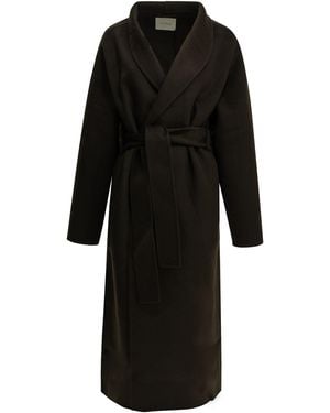 Almada Label "Mara" Long Coat - Black