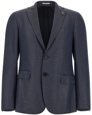Pal Zileri Single-Breasted Blazer - Blue