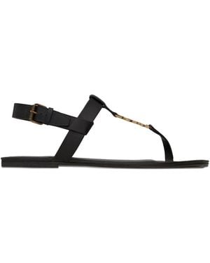 Saint Laurent Cassandra Sandal - Black