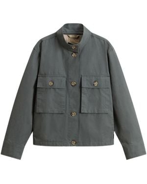 Woolrich Canvas Field Overshirt - Gray