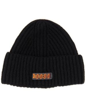 Baracuta Beanie Hat With Logo Patch - Black