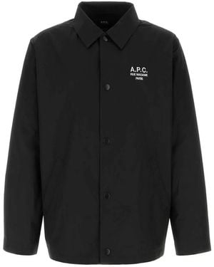 A.P.C. Veste À Boutons-Pression - Black