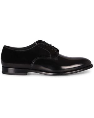 Doucal's Leather Moccasins - Black