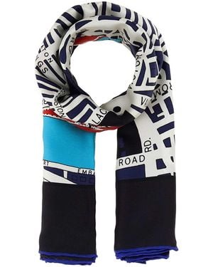 Burberry Ss 90X90 London Map Sq - Blue