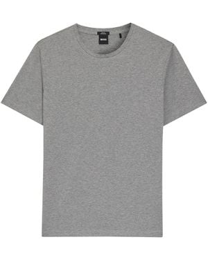 BOSS Cotton Tessler T-Shirts - Grey