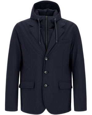 Herno Polyamide Polyester Elastane Jacket - Blue