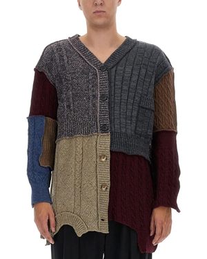 Dolce & Gabbana Dolce & Gabbana Patchwork Cardigan - Gray