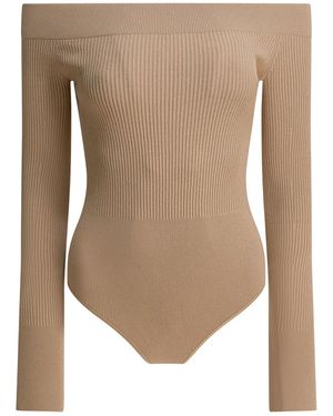 Alaïa Alaia Body Off-Shoulder - Natural
