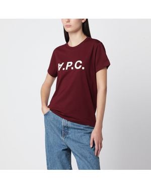 A.P.C. Cotton T-Shirt - Red