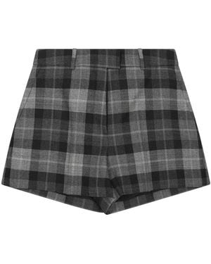 Dior Laine Tartan Shorts - Black