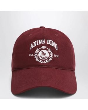 Anine Bing Baseball Cap With Embroidered Logo
