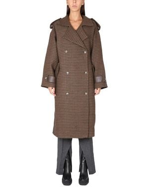 The Mannei Shamali Oversize Coat - Brown