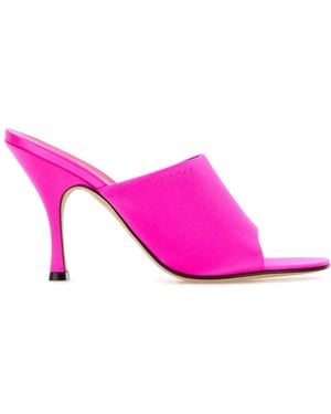 Gucci Fabric Upper And Leather Sole Sandal - Pink