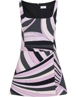 PUCCI Iris Print Mini Dress - Pink