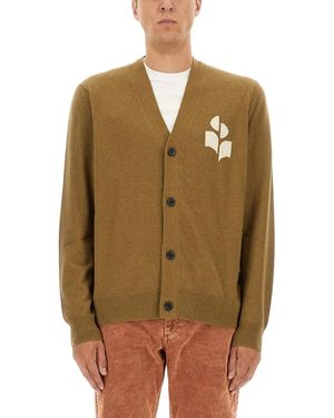Isabel Marant Cardigan With Logo - Green
