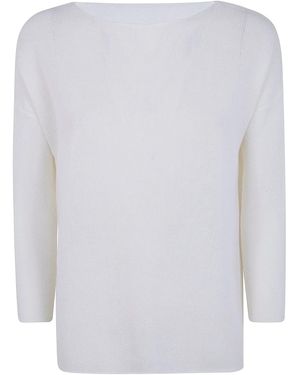 Base London Round Neck Sweater - White