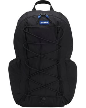 HUGO Backpack With Logo Patch - Black