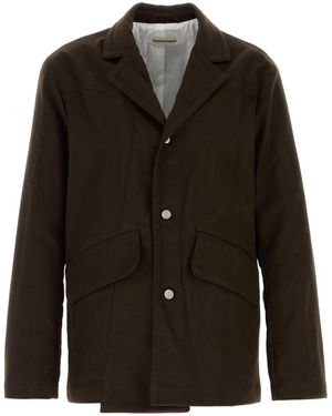 NAMACHEKO Cotton Moleskin Blazer - Black
