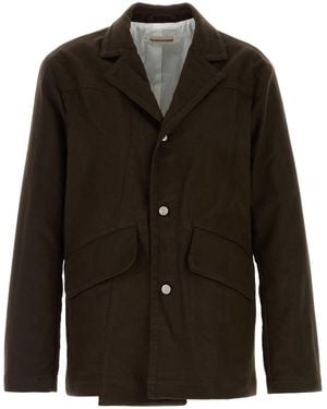 NAMACHEKO Cotton Moleskin Blazer - Black
