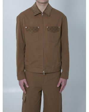 Gucci Camel Cotton Jacket - Brown