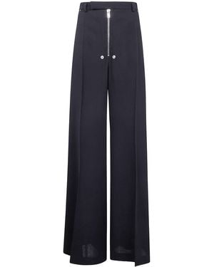 Rick Owens "Tailored Wide Belas" Pants - Blue