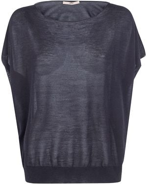 Nuur Oversized Short Sleeves T-Shirt - Blue