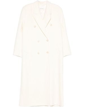 Frankie Shop Gaia Double-Breasted Coat - White