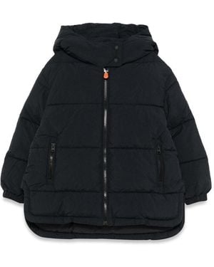 Save The Duck Hooded Coat - Blue