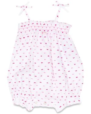 Emporio Armani Romper With Printed Pattern - Pink