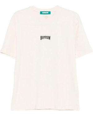 Barrow Bear Statue-Print T-Shirt - White