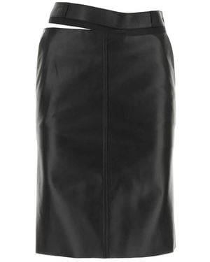 Fendi Leather Skirt - Black