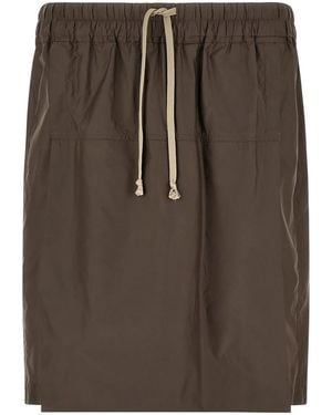 Rick Owens Moncler + 'Kiltshorts' Bermuda Shorts - Brown
