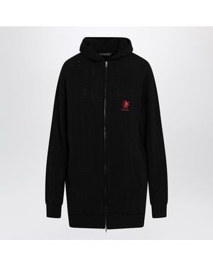 Balenciaga Wool Mini Cardigan Dress - Black
