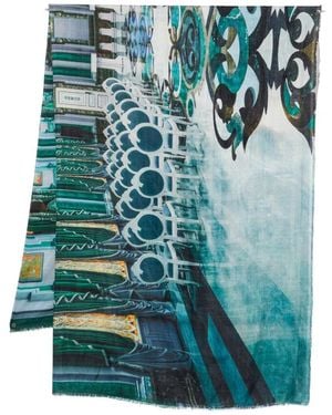 Faliero Sarti Palazzo Mariinskyi Silk Stole - Blue