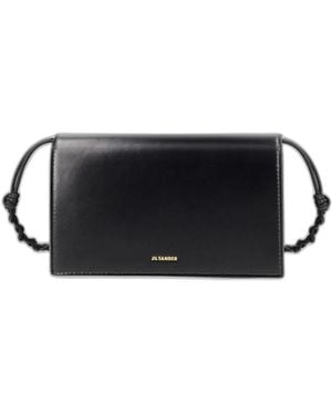 Jil Sander Tangle Wallet On Chain - Black