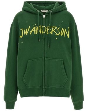 JW Anderson J. W.Anderson Cotton Hoodie - Green