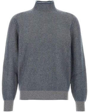 Brunello Cucinelli Cashmere Turtleneck - Grey