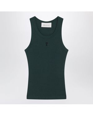 Ami Paris Bottle Ami De Coeur Tank Top - Green