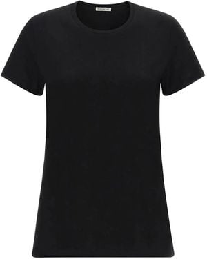 Moncler Logo Cotton T-Shirt - Black