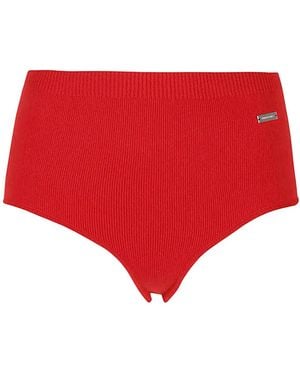 Ferragamo Cashmere Knitted Coulottes - Red