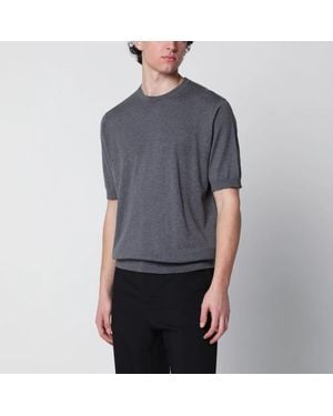 John Smedley Kempton Cotton Jumper - Grey