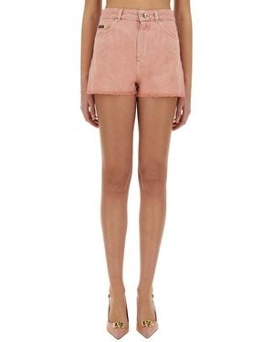 Dolce & Gabbana Denim Shorts - Pink