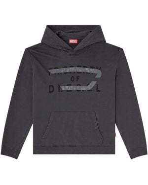 DIESEL Classic Hooded Cotton Sweater - Black