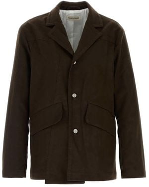 NAMACHEKO Cotton Moleskin Blazer - Black