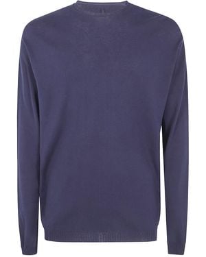 MD75 Light Cotton Long Sleeves Jumper - Blue
