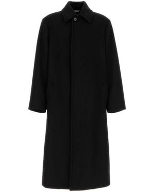 Balenciaga Df Cocoon Coat - Black