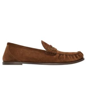 Saint Laurent Laurent Suede Loafers - Black