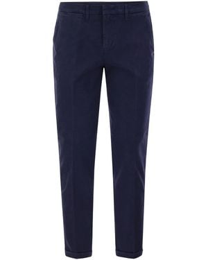 Fay Slim 5-Pocket Pants - Blue