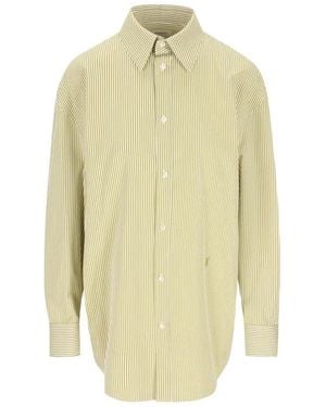 Saint Laurent Shirt Broderi - White