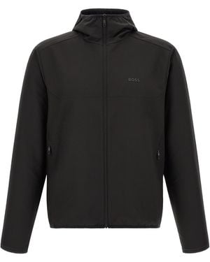 BOSS 'Litewear' Hooded Jacket - Black